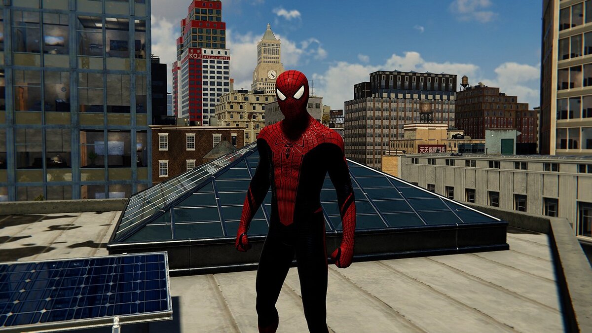 Marvel&#039;s Spider-Man Remastered — Black and Red Amazing Spider Costume