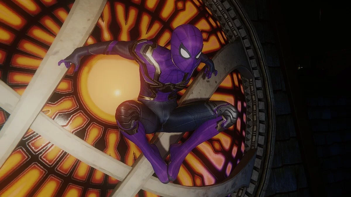 Marvel&#039;s Spider-Man Remastered — Purple Hybrid Suit