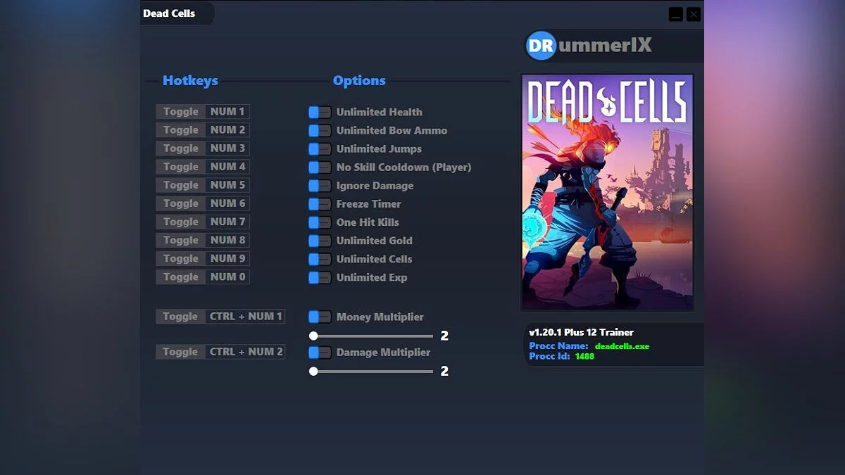 Dead Cells — Trainer (+12) [Game Version: 1.20.1]