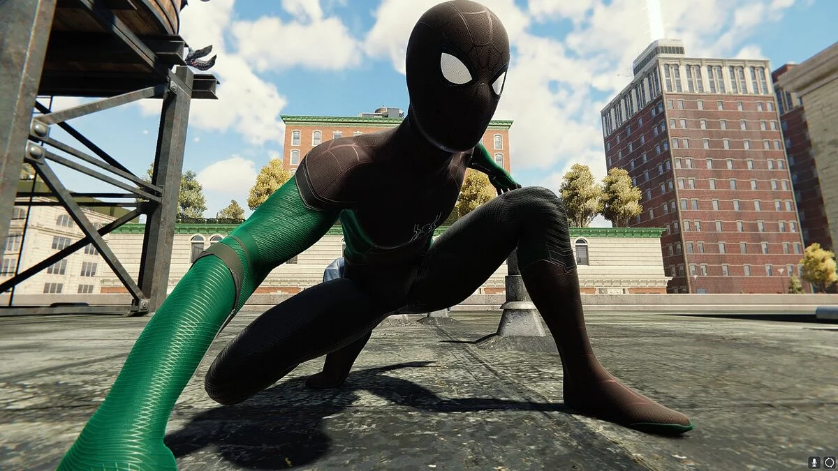 Marvel&#039;s Spider-Man Remastered — Forest suit (green and black)