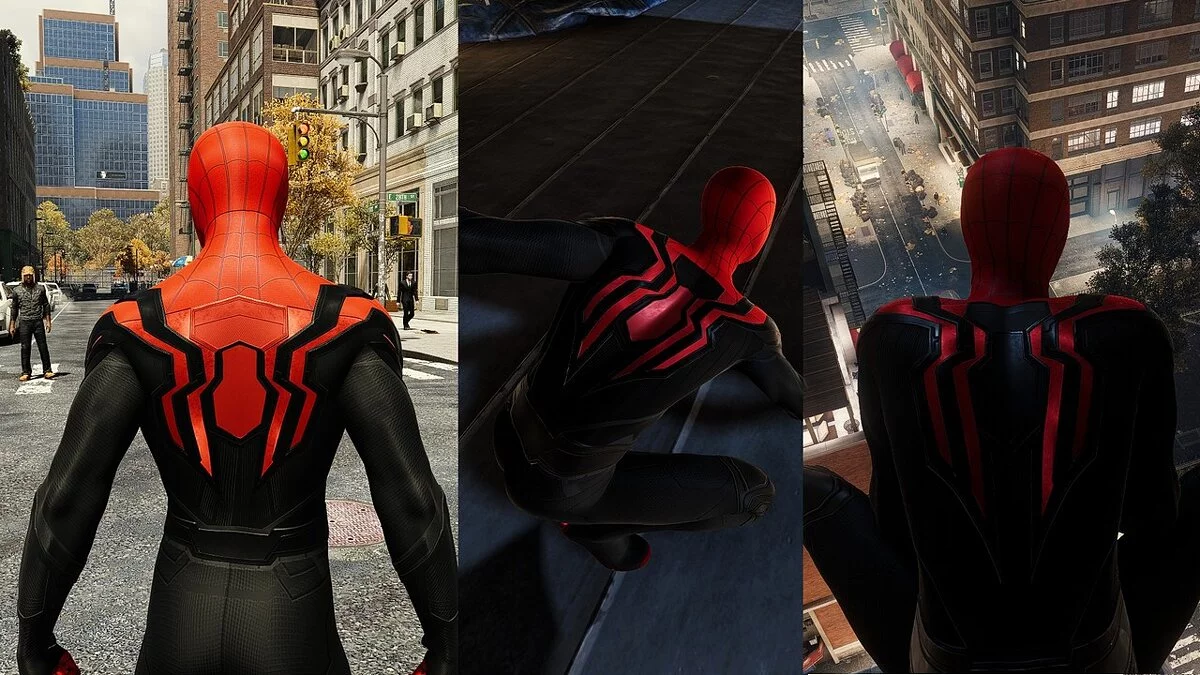 Marvel's Spider-Man Remastered — Улучшенный Человек-паук (гибридный костюм)