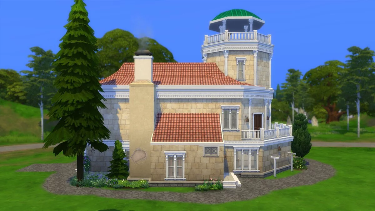 The Sims 4 — Будинок у вигляді зачарованої снігової кулі з гри The Elder Scrolls Online