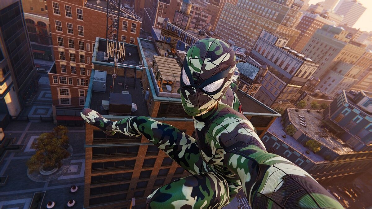 Marvel&#039;s Spider-Man Remastered — Camouflage suit