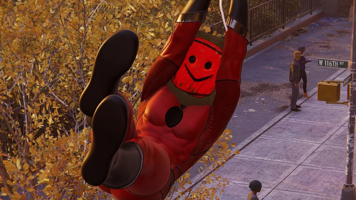 Marvel&#039;s Spider-Man Remastered — Червоний мішечник зі смайлом