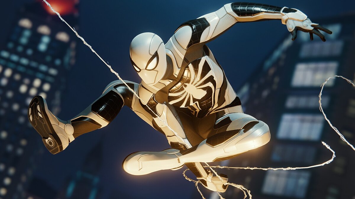 Marvel&#039;s Spider-Man Remastered — Advanced armored suit with black details instead of red