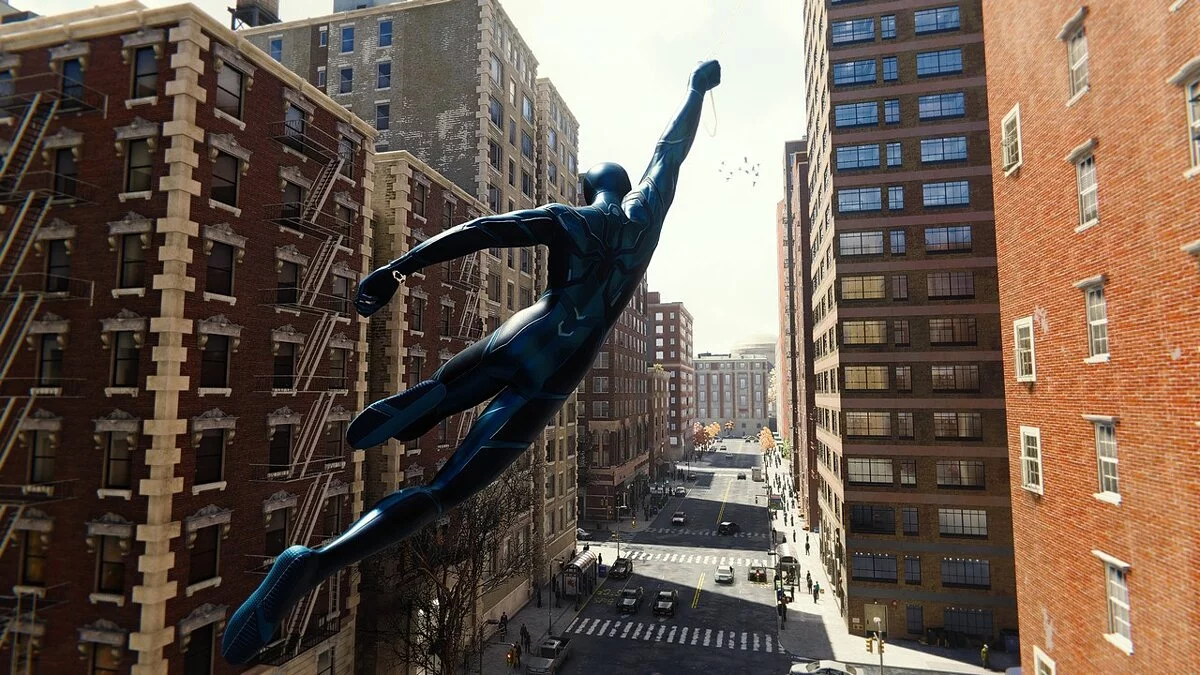 Marvel&#039;s Spider-Man Remastered — Темно-синій костюм «Фонд майбутнього»