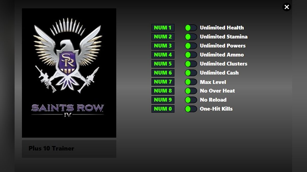 Saints Row — Trainer (+10) from 08/26/2022