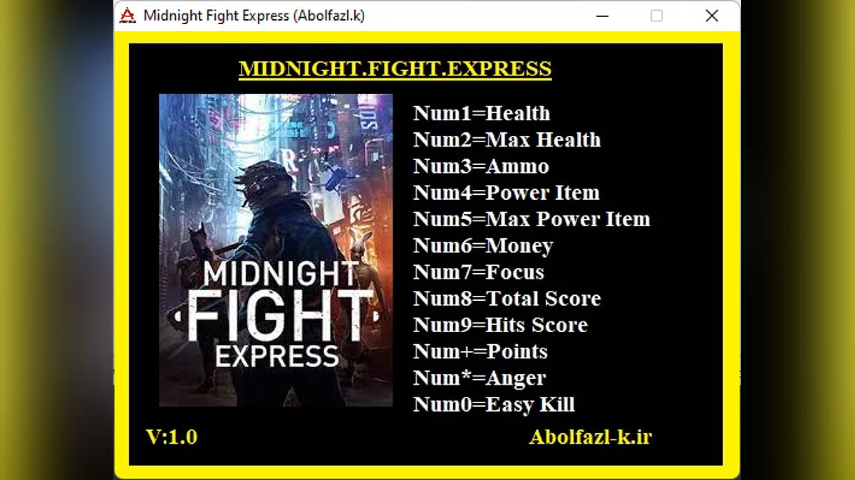 Midnight Fight Express — Trainer (+12) [1.0]