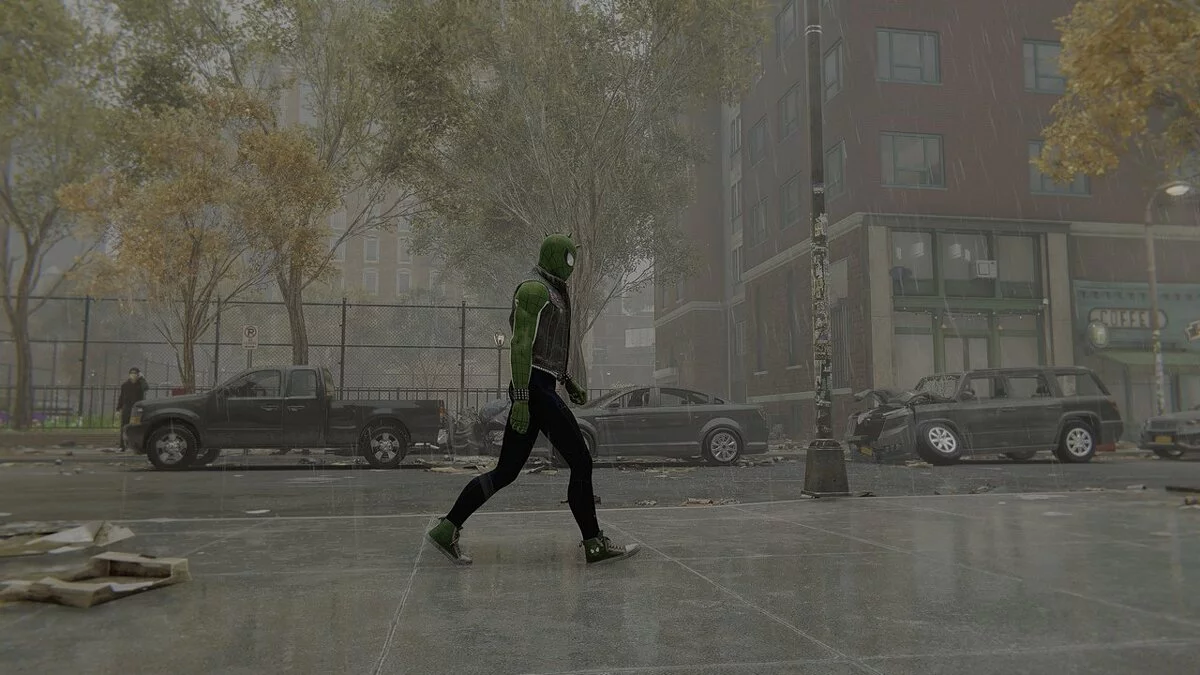 Marvel's Spider-Man Remastered — Зеленый костюм в стиле панка