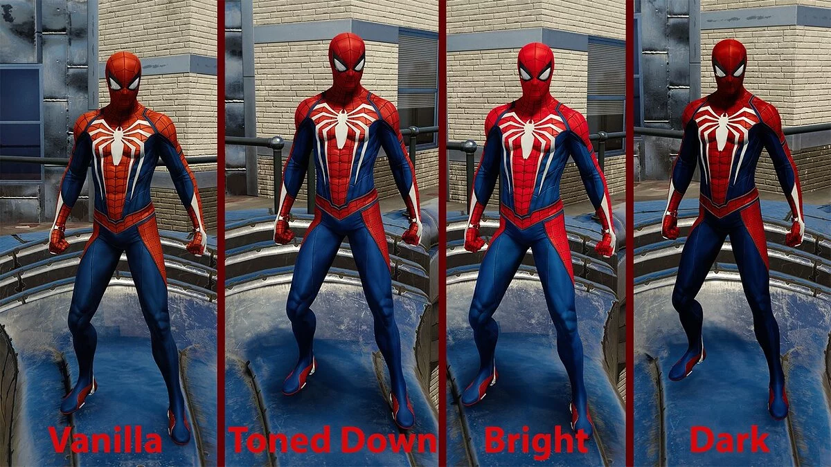 Marvel&#039;s Spider-Man Remastered — Traje extendido rojo correcto