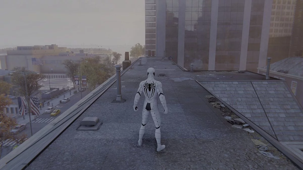 Marvel&#039;s Spider-Man Remastered — Чорно-білий «Антіок» костюм