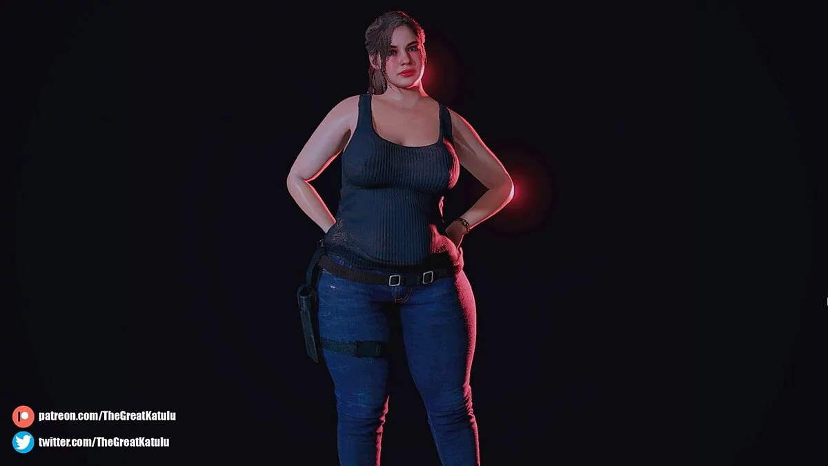 Resident Evil 2 — La regordeta Claire en camiseta sin mangas