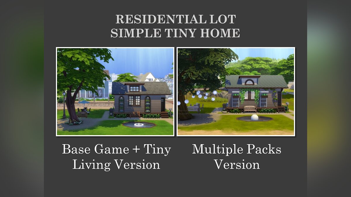 The Sims 4 — Simple tiny house