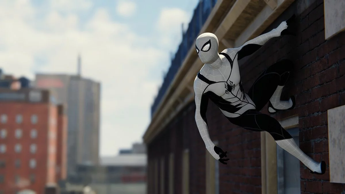 Marvel&#039;s Spider-Man Remastered — Black and White Secret Wars Suit