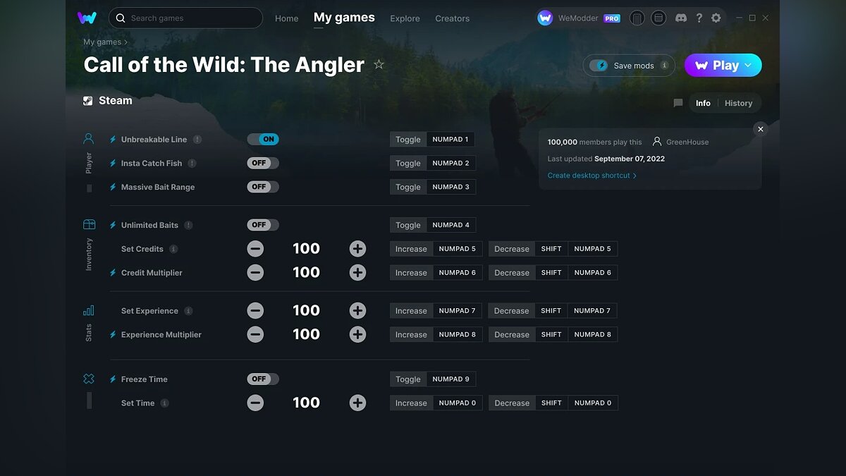 Call of the Wild: The Angler — Trainer (+10) from 09/07/2022 [WeMod]