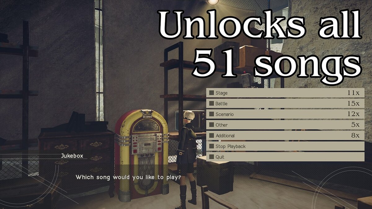 NieR:Automata Game of the YoRHA Edition — Improved Jukebox