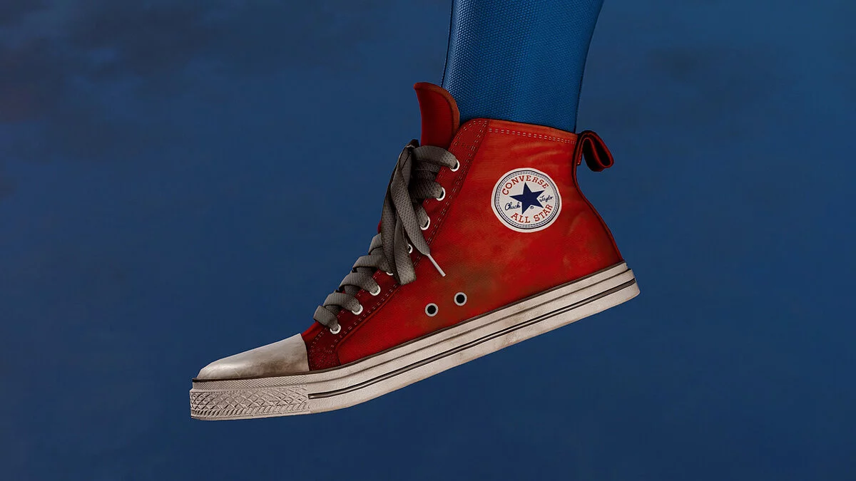 Marvel&#039;s Spider-Man Remastered — Converse sneakers for punk