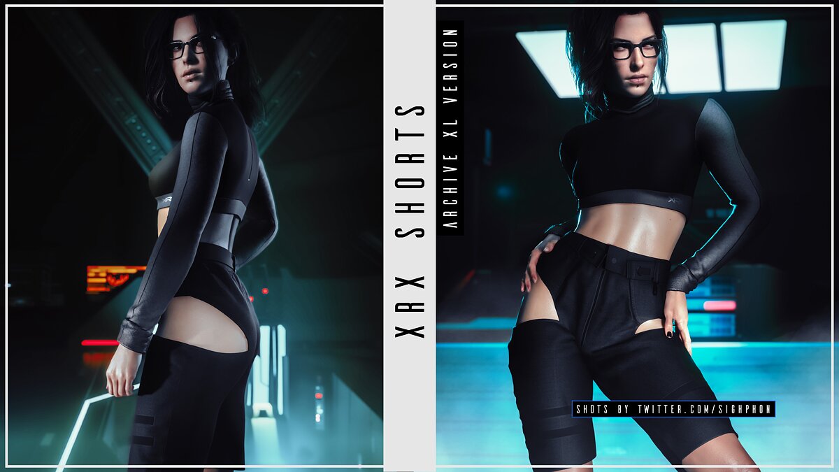 Cyberpunk 2077 — Stylish women's shorts