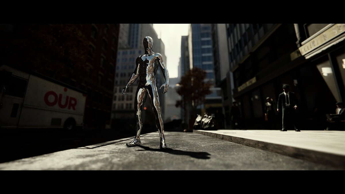 Marvel&#039;s Spider-Man Remastered — Chrome suit