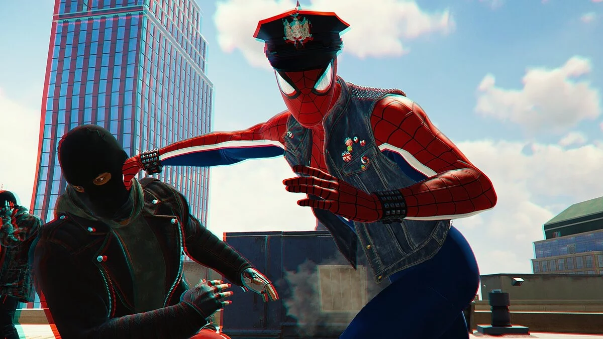 Marvel&#039;s Spider-Man Remastered — Police hat on any suit