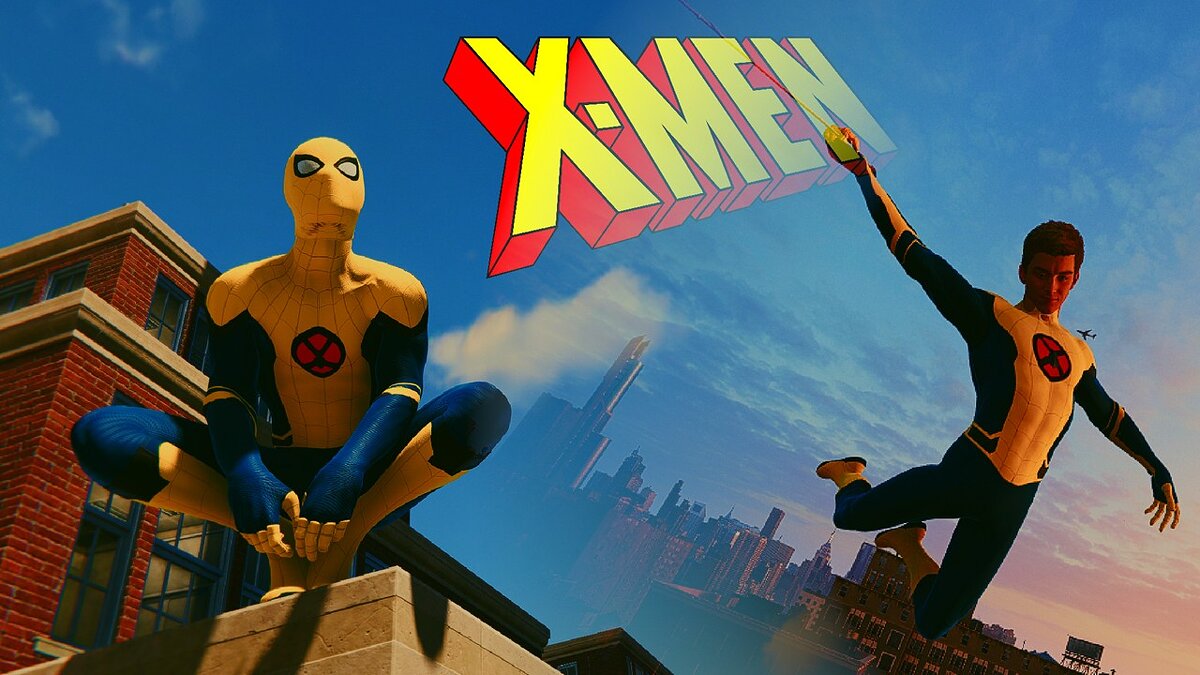 Marvel&#039;s Spider-Man Remastered — X-Man costume from the 90s