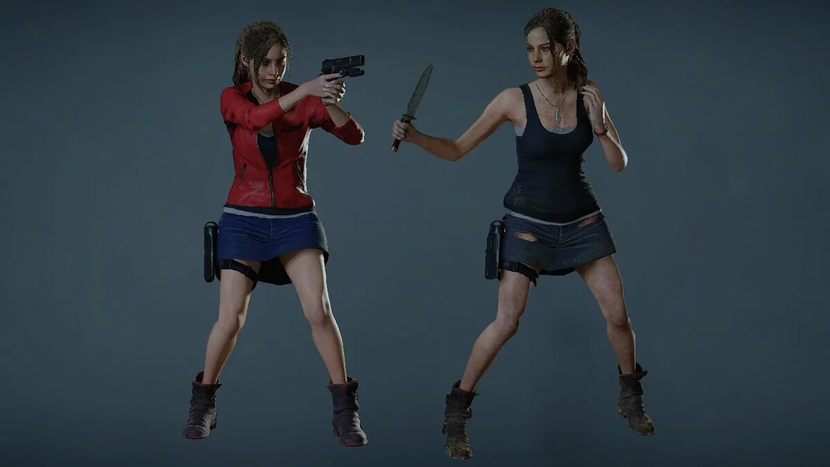 Resident Evil 2 — Denim skirt for Claire (RT compatible)