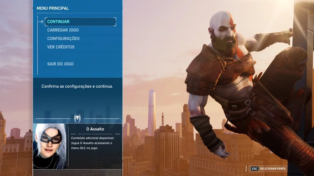 Marvel&#039;s Spider-Man Remastered — Kratos from the game God Of War