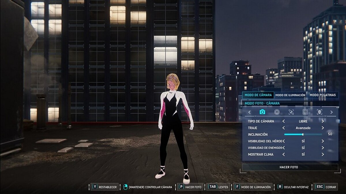 Marvel&#039;s Spider-Man Remastered — Spider Gwen from the cartoon "Spider-Man: Into the Spider-Verse"