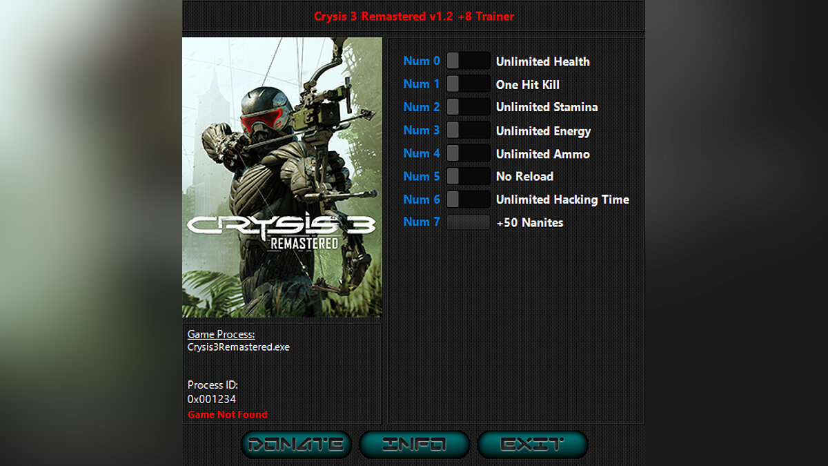 Crysis Remastered Trilogy — Trainer (+8) [1.2] — Crysis 3 Remastered