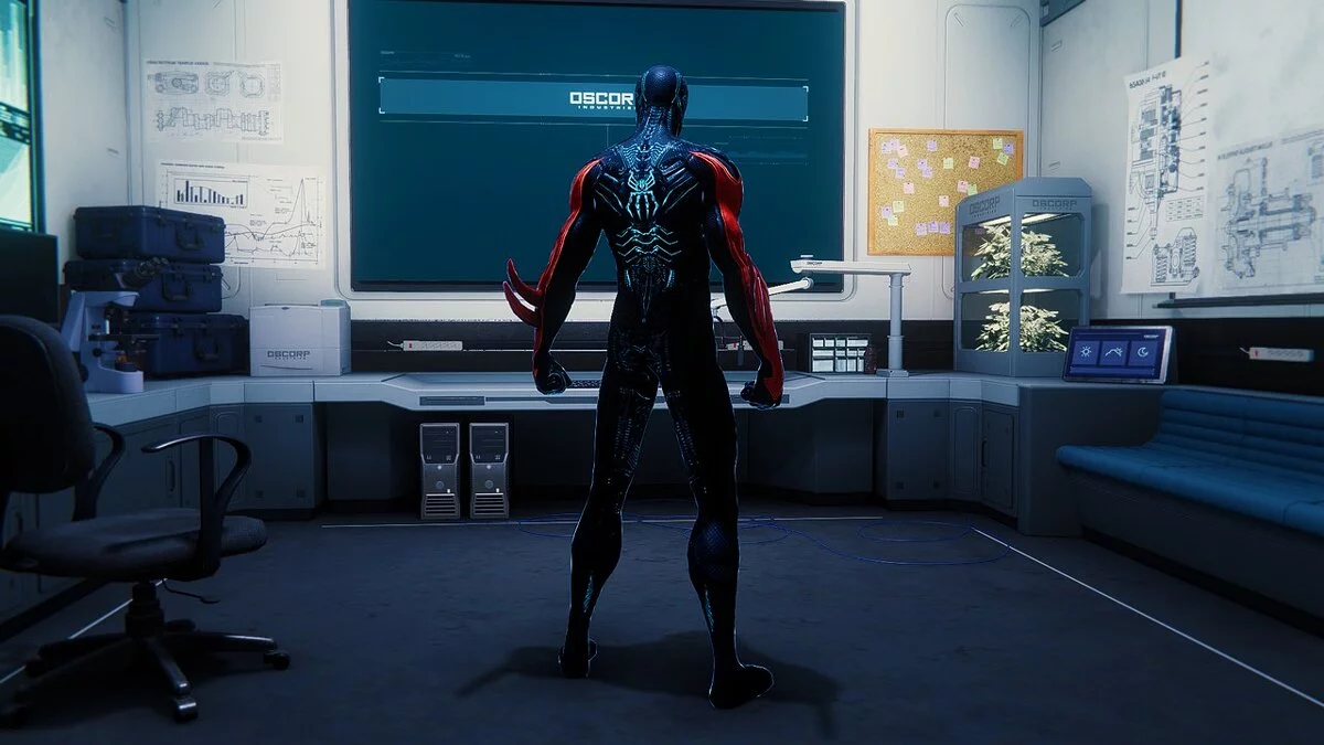 Marvel&#039;s Spider-Man Remastered — Costume 2099 from the game Edge of Time