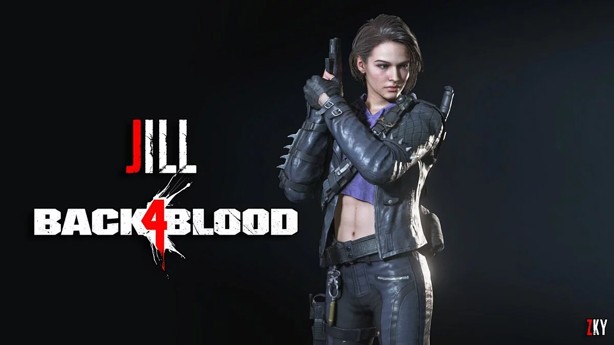 Resident Evil 3 — La ropa de Carly del juego Back 4 Blood.