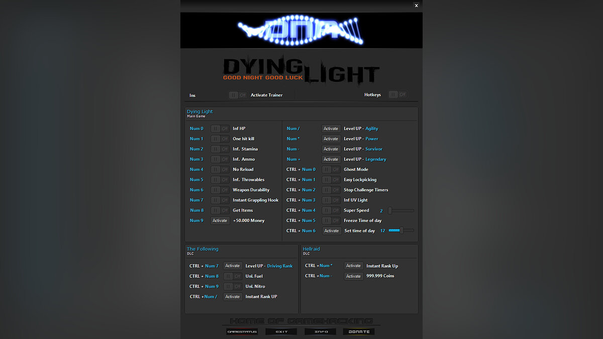 Dying Light — Trainer (+27) [1.42 - 1.49.0 Fixed #2]