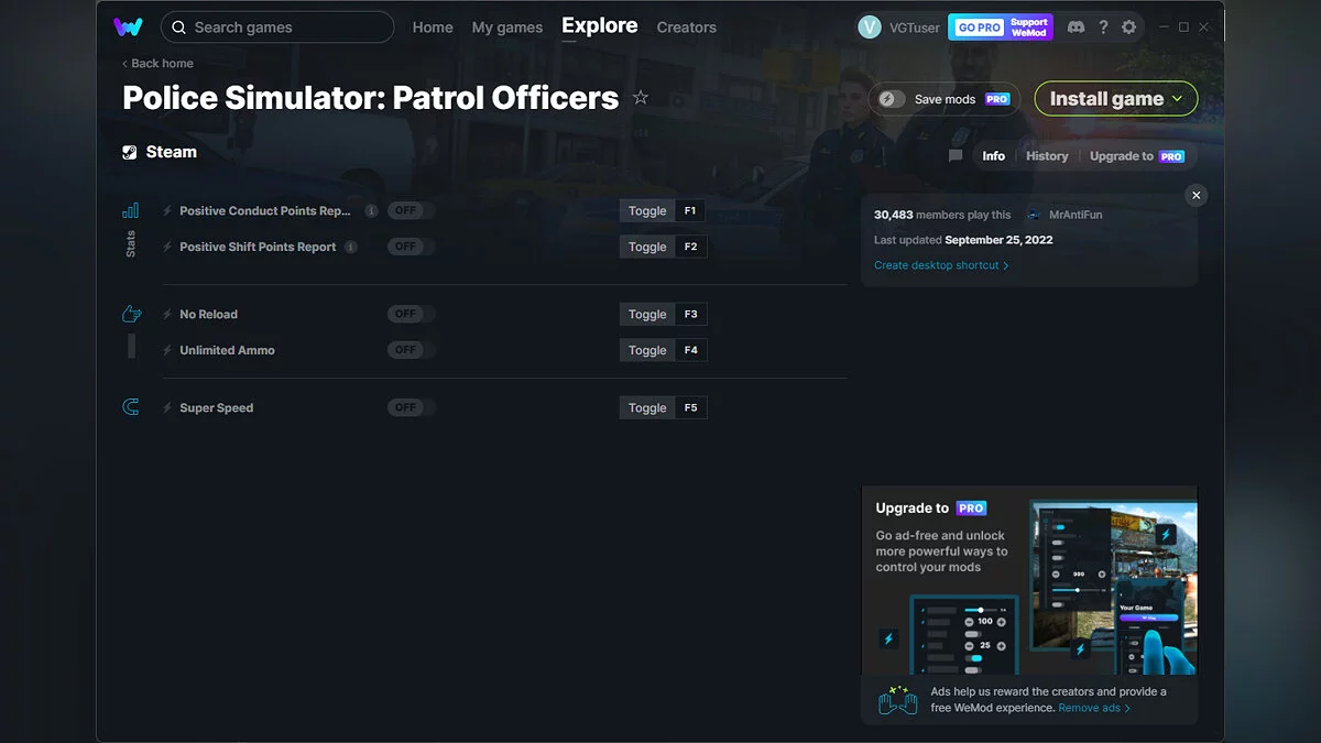 Police Simulator: Patrol Officers — Trainer (+5) from 09/25/2022 [WeMod]