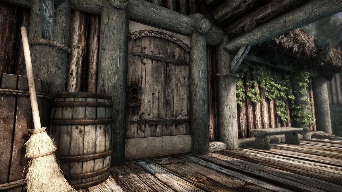 Elder Scrolls 5: Skyrim Special Edition — Realistic farm door