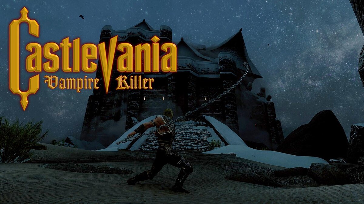 Elder Scrolls 5: Skyrim Special Edition — Whip from the game Castlevania