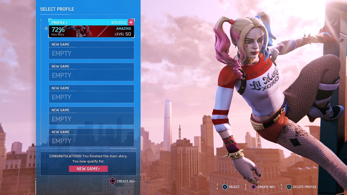 Marvel&#039;s Spider-Man Remastered — Harley Quinn (Margot Robbie)