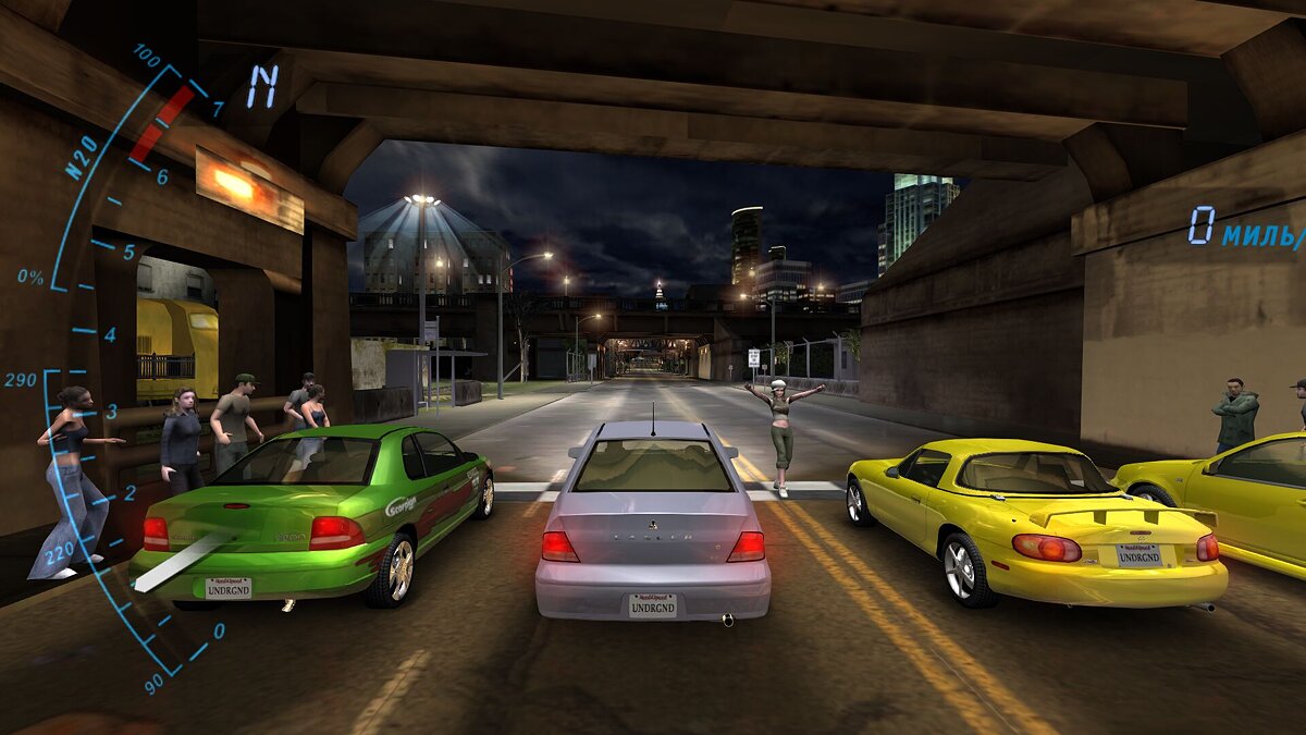 Need for Speed Underground — Save - Cool cars at the beginning of the game