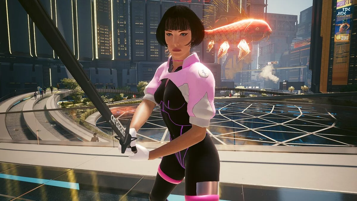 Cyberpunk 2077 — Sasha's outfit and hairstyle