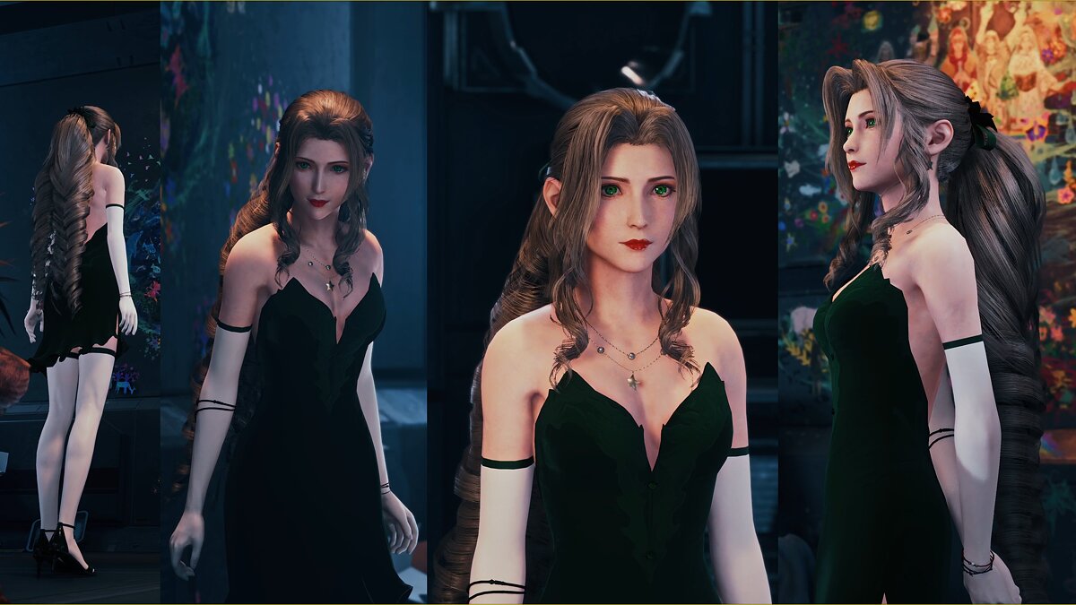 Final Fantasy VII Remake — Iris in a green dress