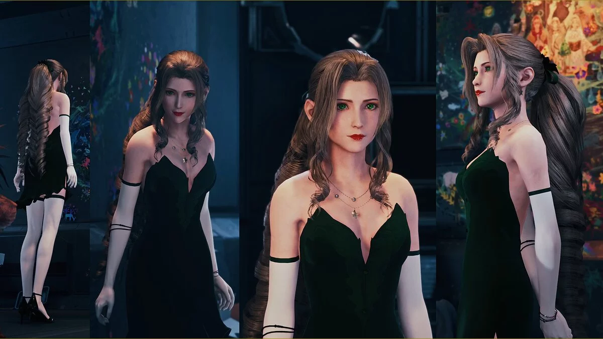 Final Fantasy VII Remake — Iris in a green dress