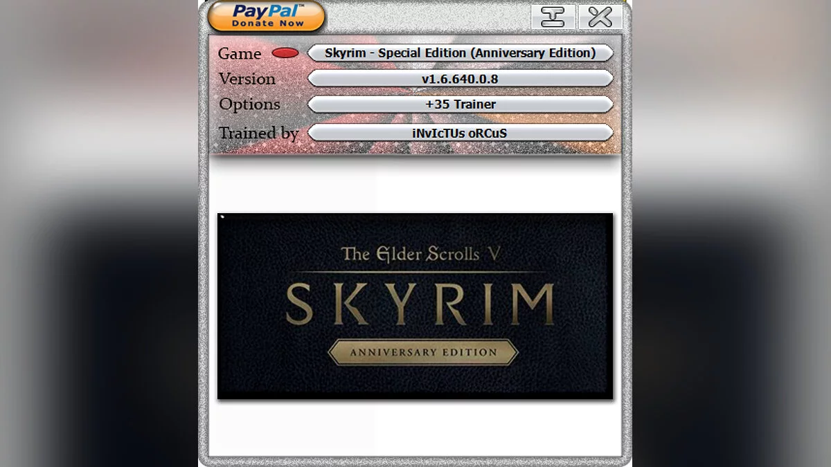 Elder Scrolls 5: Skyrim Special Edition — Trainer (+35) [1.5.97.0.8 - 1.6.640.8]