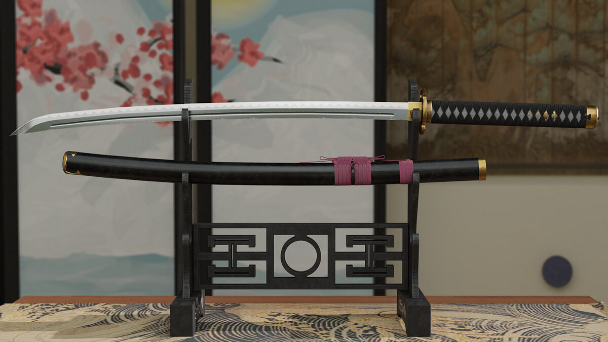 The Witcher 3: Wild Hunt - Complete Edition — Katana "Sakura Flower"