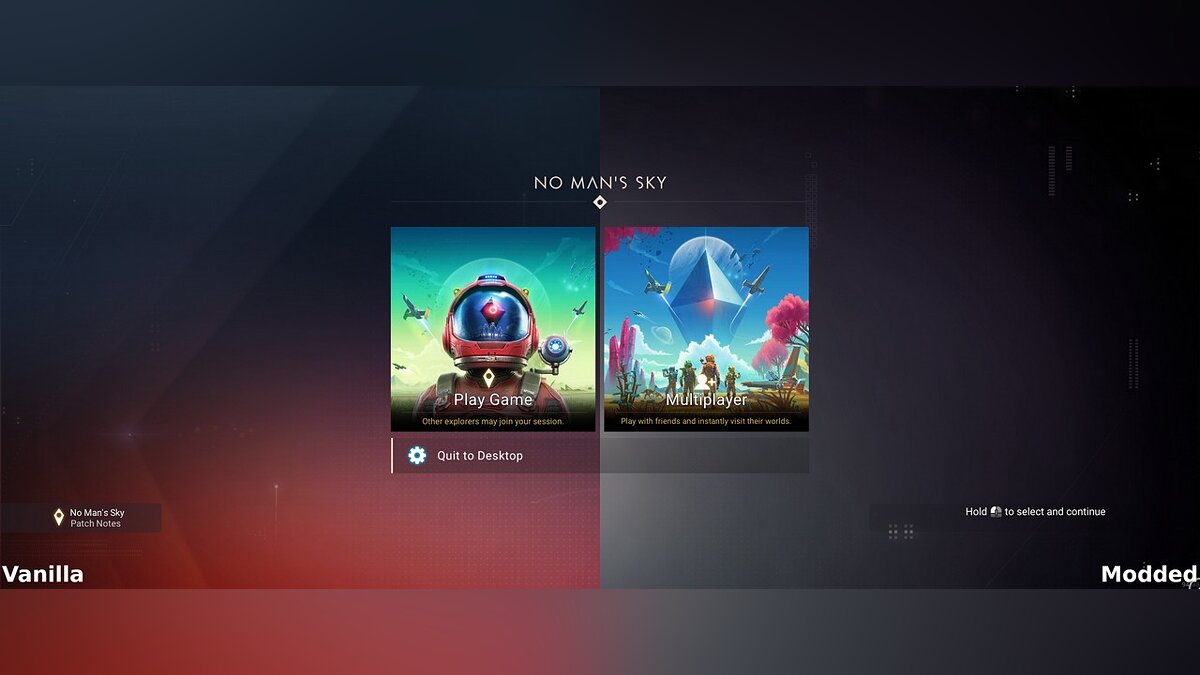 No Man&#039;s Sky — Old main menu background