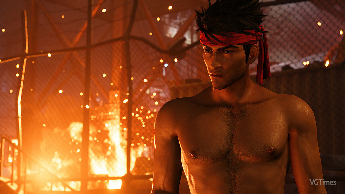 Final Fantasy VII Remake — Biggs shirtless