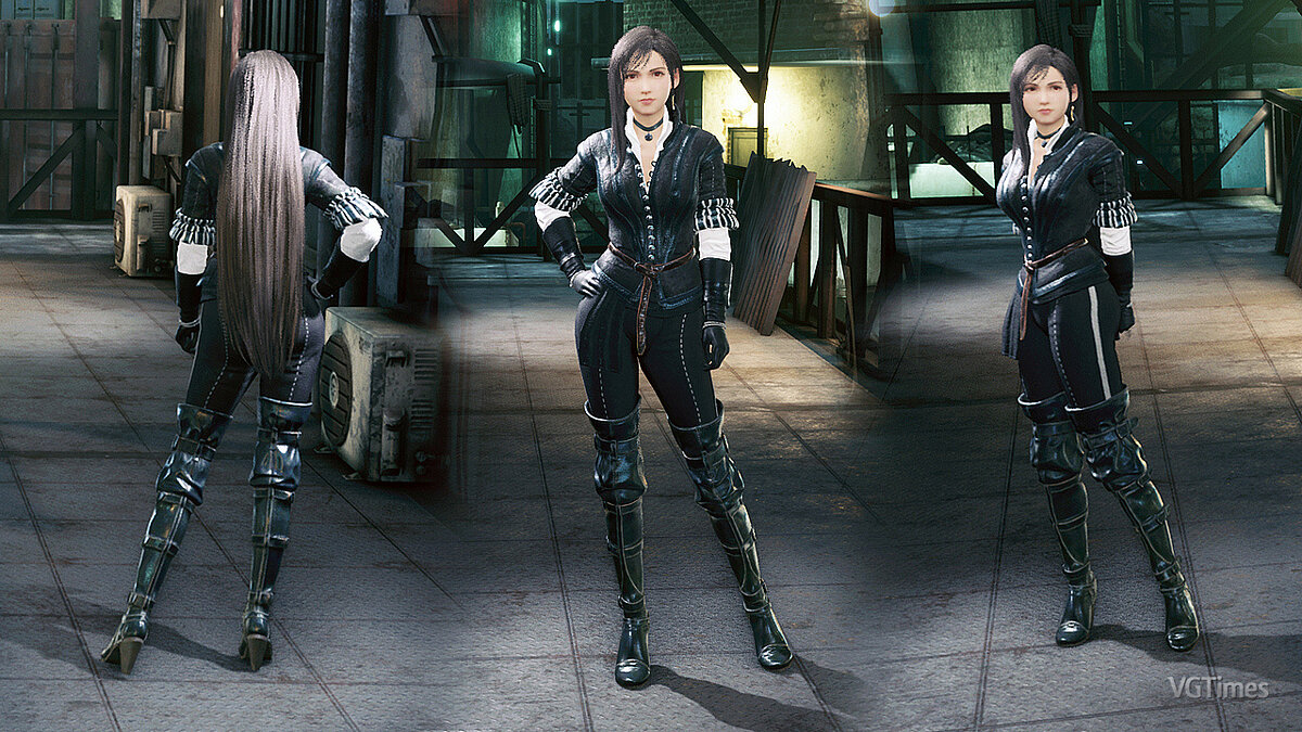 Final Fantasy VII Remake — Tifa wears Yennefer's clothes