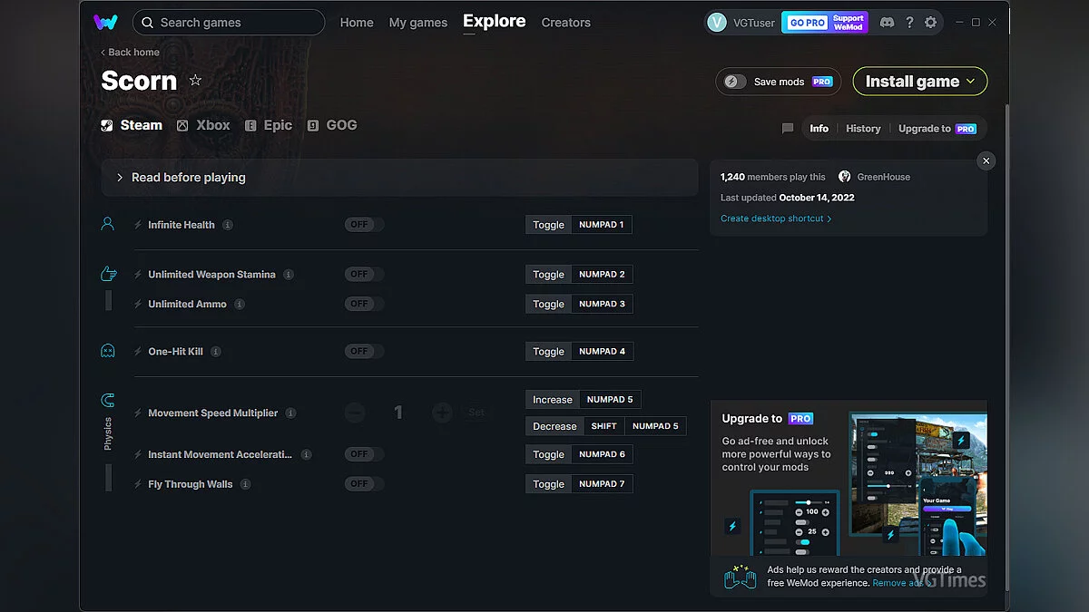 Scorn — Trener (+7) od 14.10.2022 [WeMod]