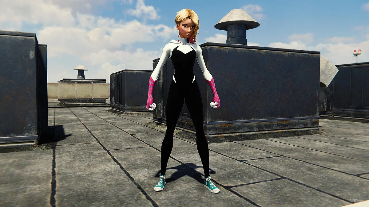 Marvel&#039;s Spider-Man Remastered — Spider-Gwen sin máscara