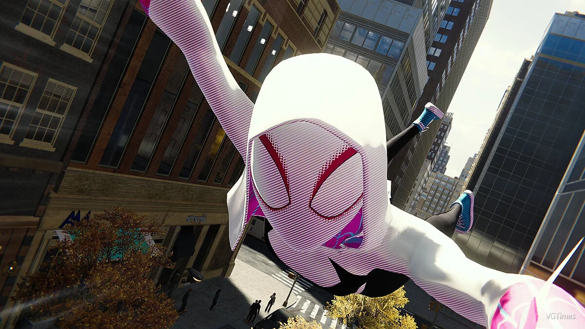 Marvel&#039;s Spider-Man Remastered — Spider-Gwen del juego Fortnite