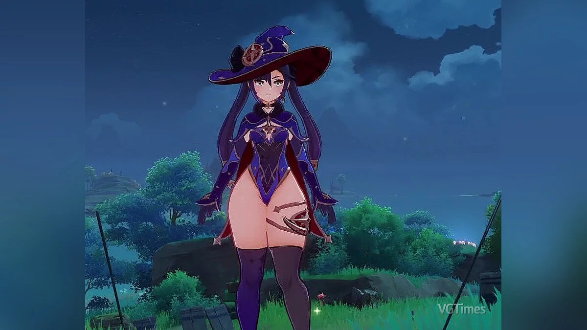 Genshin Impact — Мона з великою попою