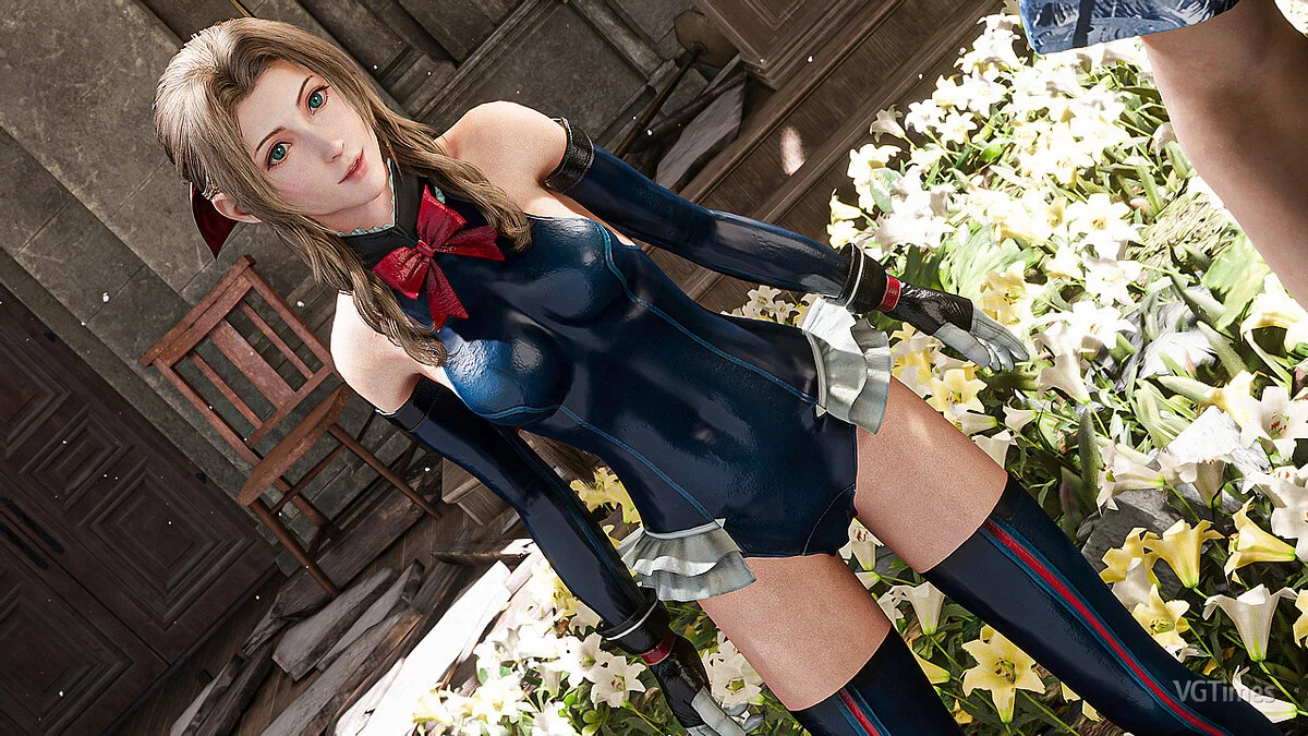 Final Fantasy VII Remake — Iris vestida como Marie Rose